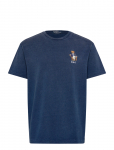 Polo Ralph Lauren - Classic Fit Polo Bear Indigo T-Shirt - L&uuml;hikeste varrukatega - S