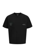 Jack & Jones - Jorsanremo Typo Tee Ss Crew Neck Sn - L&uuml;hikeste varrukatega - M