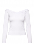 Pieces - Pcmaliva Ls Offs V-Neck Top Jrs Noos Bc - Pikkade varrukatega - L