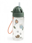 Done By Deer - Straw Bottle Tiny Trails Green 350 Ml - Nokaga tasssid - &Oslash;6.5X H 18.5CM