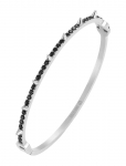 Bud To Rose - Crown Spike Bracelet Black/Silver - K&auml;ev&otilde;rud - ONE SIZE