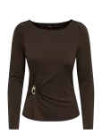 ONLY - Onlelena L/S Boatneck Metal Top Jrs Noos - Džemprid - L