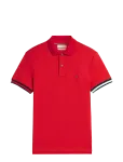 Tommy Hilfiger - Liquid Cotton Cuff Slim Polo - L&uuml;hikeste varrukatega - S