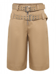 GANNI - Bonded Cotton Belt Shorts - Bermuda - 34
