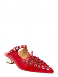GANNI - Eyelets Lace Up Mule Naplack - Kontsaga muulad - 36
