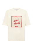 AMI - Heritage Print T Shirt - L&uuml;hikeste varrukatega - M