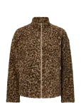 Pieces - Pckatty Teddy High-Neck Jacket Noos Bc - Kunstkarusnahk - M