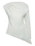 Topshop - Tstena One Shoulder Ls Top Wvn - Pikkade varrukatega - 34
