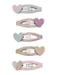 Mimi & Lula - 5 Clic Clacs - Teeny Heart - Juukseklambrid - ONE SIZE