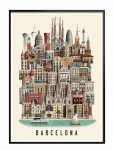Martin Schwartz - Barcelona Small Poster - Linnad ja kaardid - A3