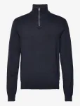 Lindbergh - Half Zip M&eacute;lange Knit - Poolpika lukuga džemprid - XXL
