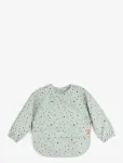 Done By Deer - Sleeved Pocket Bib Happy Dots Green - Pikkade varrukatega pudip&otilde;lled - LENGTH FRONT:34CM SLEEVE WIDTH:72CM