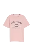 Tom Tailor - Logo Tee - L&uuml;hikeste varrukatega - S