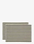 S&ouml;dahl - Placemat 33X48 2-Pck Statement Stripe Ash - Lauamatid - 33X48CM x 48