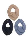 Fixoni - Bandana Bibs 3-Pack - Pudip&otilde;lled - ONE SIZE