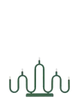 Globen Lighting - Candlestick Noel 5 Brushed Brass - Electric Advent Candlesticks - H30CM
