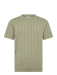 Lindbergh - Knitted Crew Neck T-Shirt - L&uuml;hikeste varrukatega - XXL