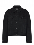 Nudie Jeans - Berit Denim Jacket Asphalt Black - L&uuml;hikesed teksap&uuml;ksid - X L
