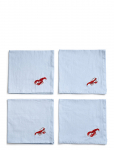 Midnatt - Napkins 4-Pack Crayfish - Riidest salvr&auml;tikud - 40X40CM