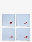 Midnatt - Napkins 4-Pack Crayfish - Riidest salvr&auml;tikud - 40X40CM