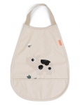 Done By Deer - Pull-Over Bib Tiny Farm Sand - Varrukateta pudip&otilde;lled - 35X 26.5CM