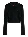 Tommy Jeans - Tjw Essential Polo Ls Sweater - Pikkade varrukatega l&uuml;hikesed topid - M