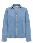 ONLY - Onlfrida Ls Zip Dnm Shirt Gua - Teksaseelikud - XS