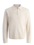 Jack & Jones - Jprblamilano Stitch Knit Zip Polo Sn - Poolpika lukuga džemprid - L