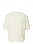 Selected - Slhcolton Ss Knit Structure Tee - &Uuml;mara kaelusega - XXL