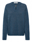 Selected - Slflulu Brushed Ls Knit Keyhole O-Neck - Džemprid - XS