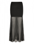 Malina - Calina Sheer Knitted Maxi Skirt - Maksiseelikud - XL