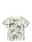 Minymo - T-Shirt Ss Aop - L&uuml;hikeste varrukatega - 110