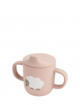 Done By Deer - Silicone Spout Cup 2-Handle Tiny Farm Powder - Nokaga tasssid - &Oslash; 6.5X H 9CM