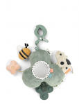 Done By Deer - Activity Mirror W/Clip Tiny Farm Green - Motoorsete oskuste m&auml;nguasjad - 21X 20X 5CM