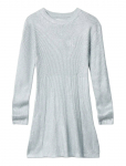 Calvin Klein - Silver Coated Ls Sweater Dress - Pikkade varrukatega vabaajakleidid - 170