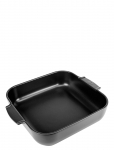 Peugeot - Appolia Firkantet Ovnfad 36 Cm Satin Sort - Ahjuvormid - 36 CM