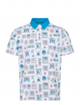 Original Penguin Golf - Wall Of Fame Print Short Sleeve Polo Shirt - Spordi l&uuml;hikeste varrukatega polos&auml;rgid - XL