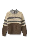 Wheat - Half Zip Jumper L/S Simo - Pulloverid - 110