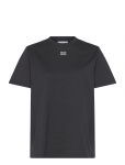 GANNI - Basic Jersey Emballished Relaxed T-Shirt - L&uuml;hikeste varrukatega - M