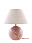 Globen Lighting - Table Lamp Castello 24 Dusty Pink Marble/Beige - Laualambid - 24X24X28CM