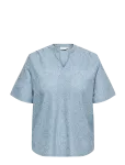 ONLY Carmakoma - Carhellen S/S V-Neck Blouse Jrs - L&uuml;hikeste varrukatega - 50-52