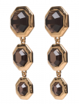 Syster P - Octagon Earrings Gold - Statement k&otilde;rvar&otilde;ngad - ONE SIZE