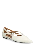 Bianco - Biabari Cut Out Pointy Flat Faux Leather - Mary Jane kingad - 40