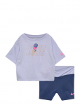 Nike - Nike Tee & Crossover Bike Short - Komplektid l&uuml;hikeste varrukatega T-s&auml;rgiga - 116/122