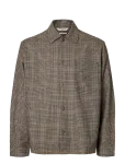 Selected - Slmrlxsvend Wt Check Wool Blend Light Os - Vabaaja s&auml;rgid - M