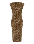 Lauren Ralph Lauren - Python-Print Jersey Cap-Sleeve Dress - P&otilde;lveni ja midi - 32
