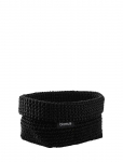 Blomus - Crochet Rope Basket M - 15 X 10 X 9 Cm - Tela - Black - Hoiukorvid - L 15CM