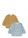 Fabelab - Sleeve Bib 2-Pack - Little Flyers A - Pikkade varrukatega pudip&otilde;lled - ONE SIZE