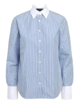 Lexington Clothing - Classic Fit Contrast Collar And Cuffs - Pikkade varrukatega - S