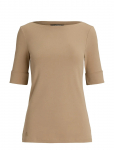 Lauren Ralph Lauren - Rfnd Strtch 1X1 Rib-Elb Slv Bt Nk Top - L&uuml;hikeste varrukatega - XS